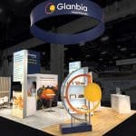 Glanbia 20 x 30 island exhibit at IBIE by Lakeshore Exhibits